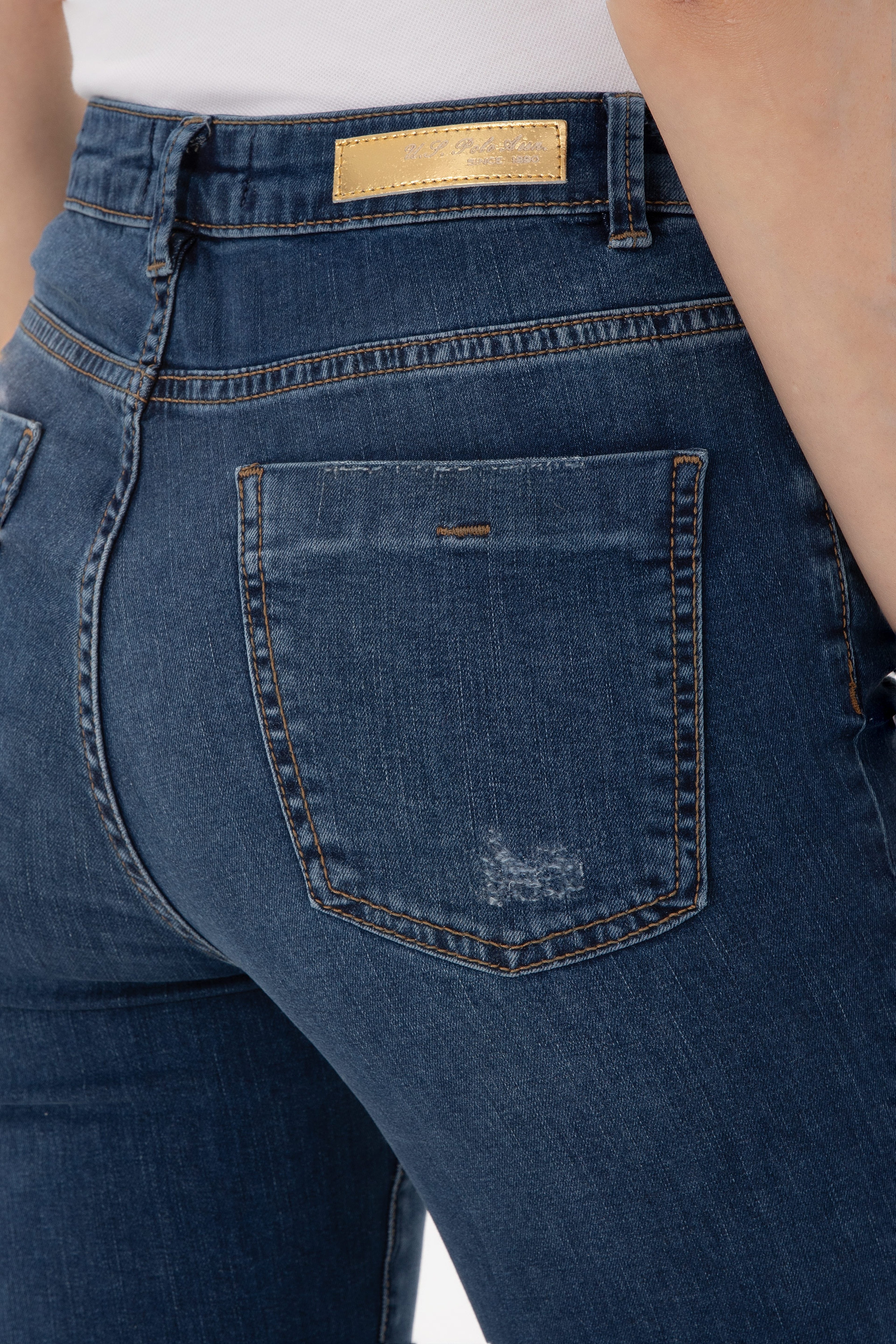 Kadın Mavi Skinny Fit Jean Pantolon - Image 6