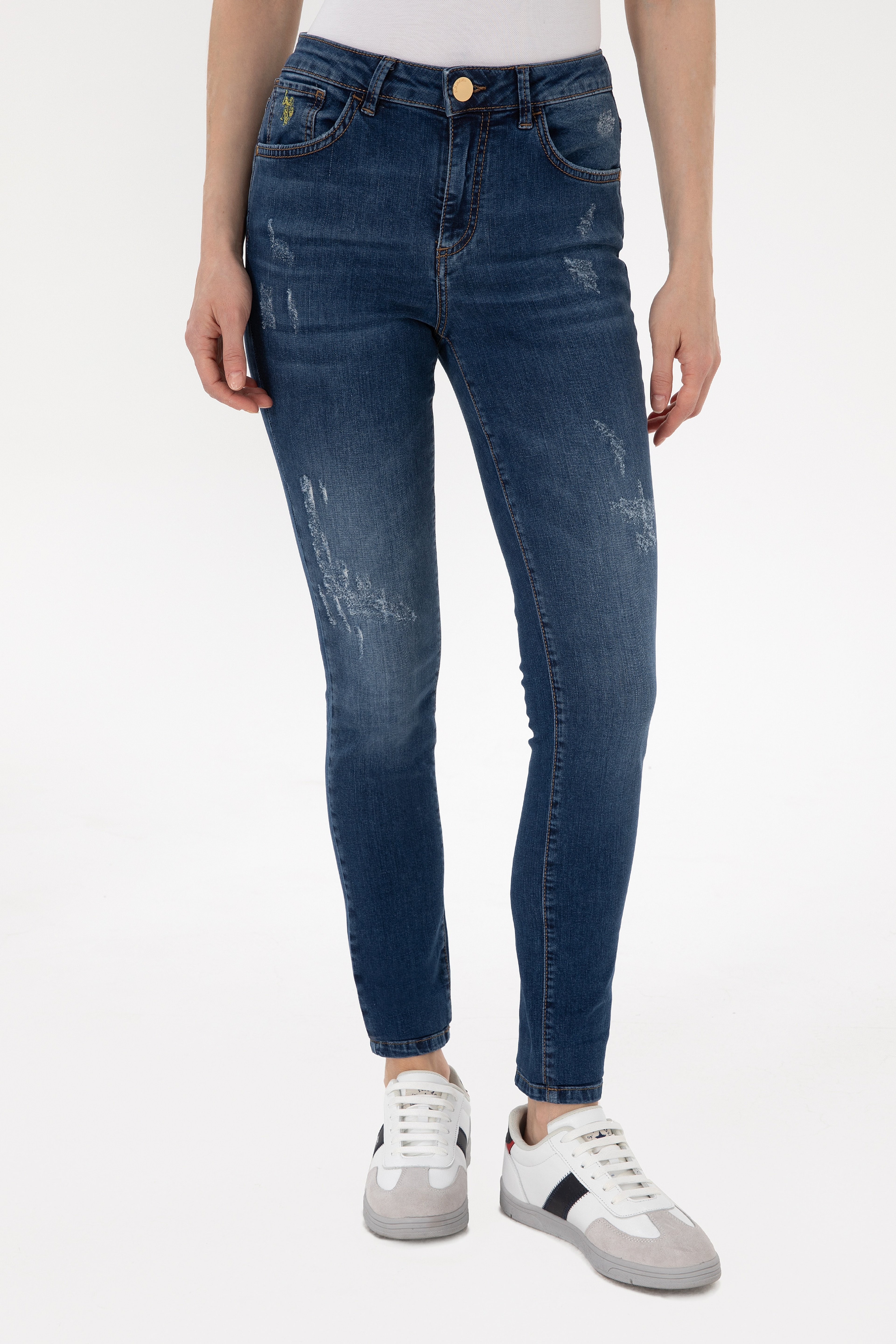 Kadın Mavi Skinny Fit Jean Pantolon - Image 2