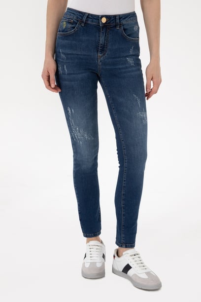 Kadın Mavi Skinny Fit Jean Pantolon