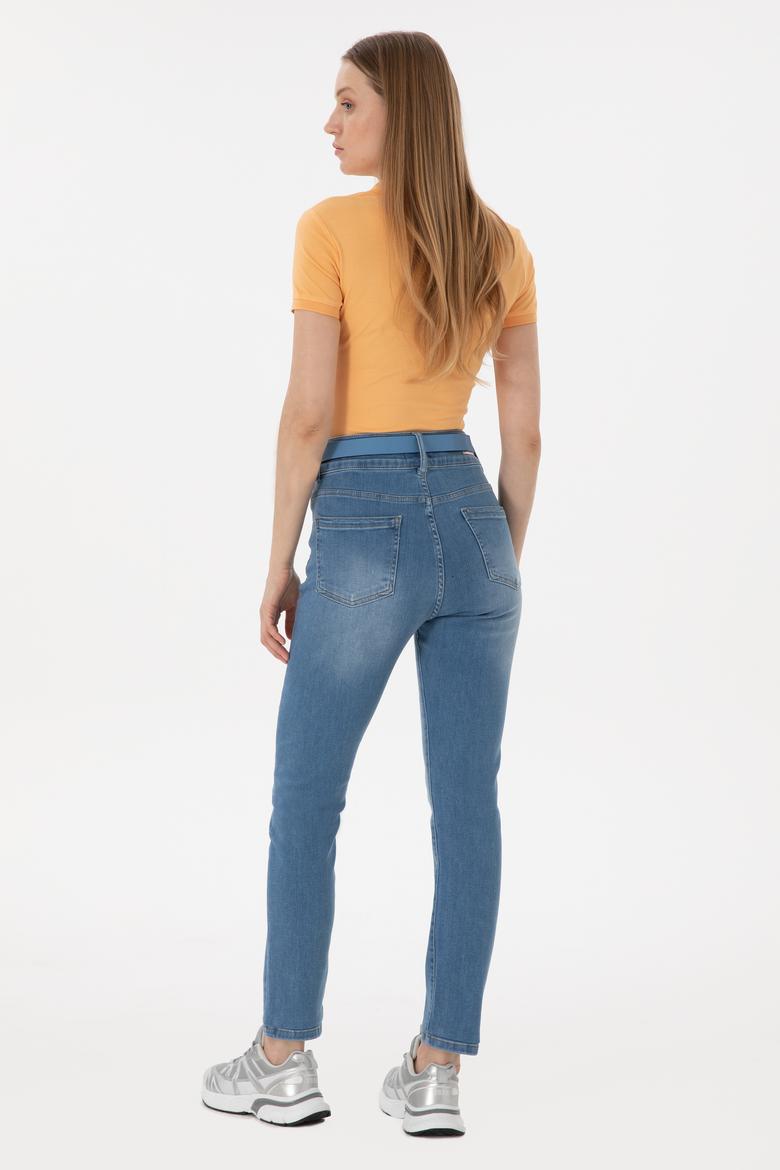 Kadın Mavi Slim Hight Waist Fit Jean Pantolon - 50263781003