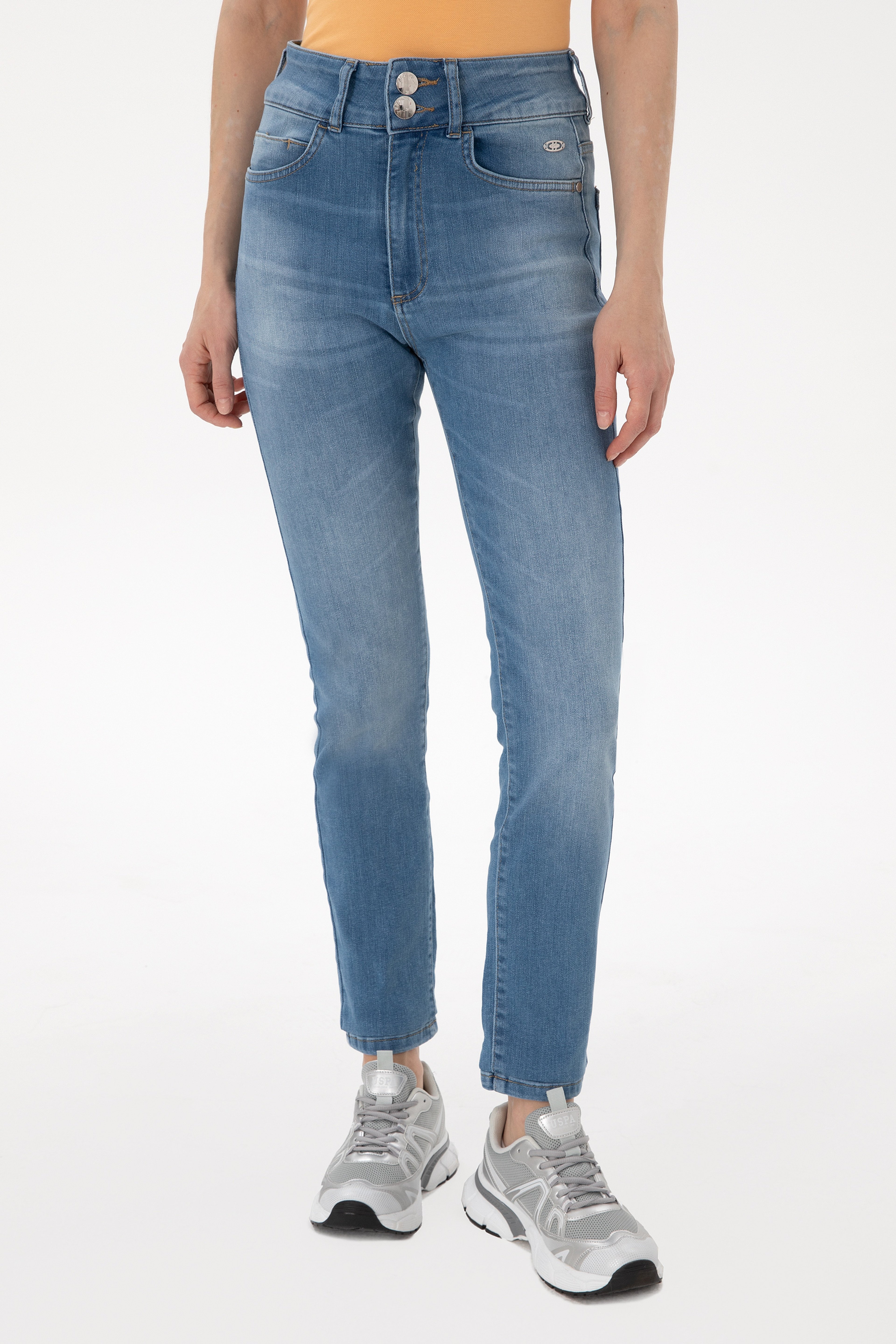 Kadın Mavi Slim Hight Waist Fit Jean Pantolon