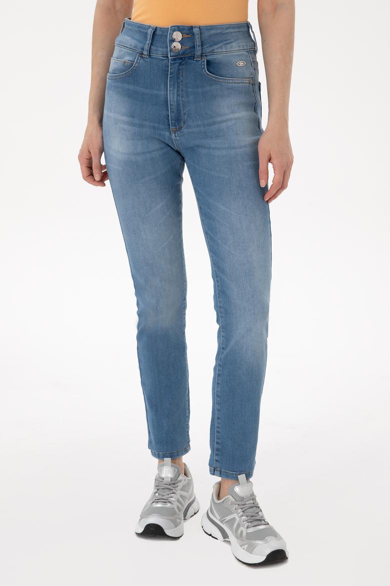 Kadın Mavi Slim Hight Waist Fit Jean Pantolon - 50263781003