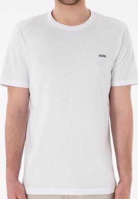 Erkek Regular Fit Bisiklet Yaka Beyaz Basic Tişört - 50305928001