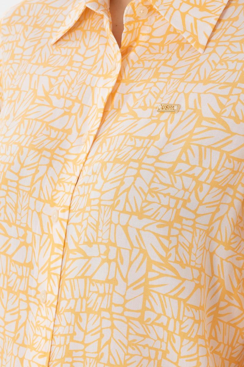 Kadın Turuncu Uzun Kollu Gömlek