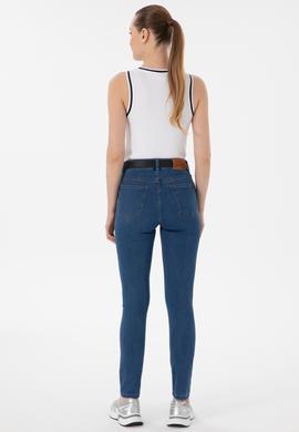Kadın Mavi Toothpick Fit Jean Pantolon - 50299383006