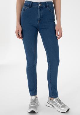 Kadın Mavi Toothpick Fit Jean Pantolon - 50299383006