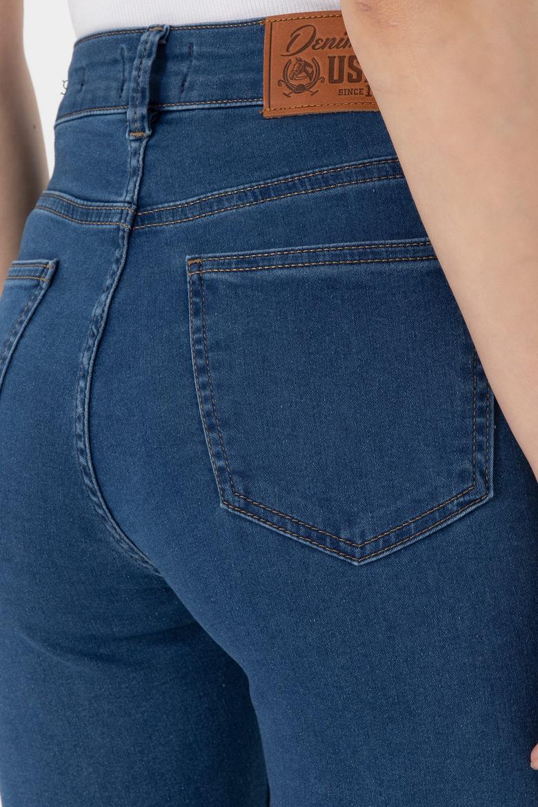 Kadın Mavi Toothpick Fit Jean Pantolon - 50299383006