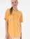 Kadın Turuncu Bisiklet Yaka Basic Tişört