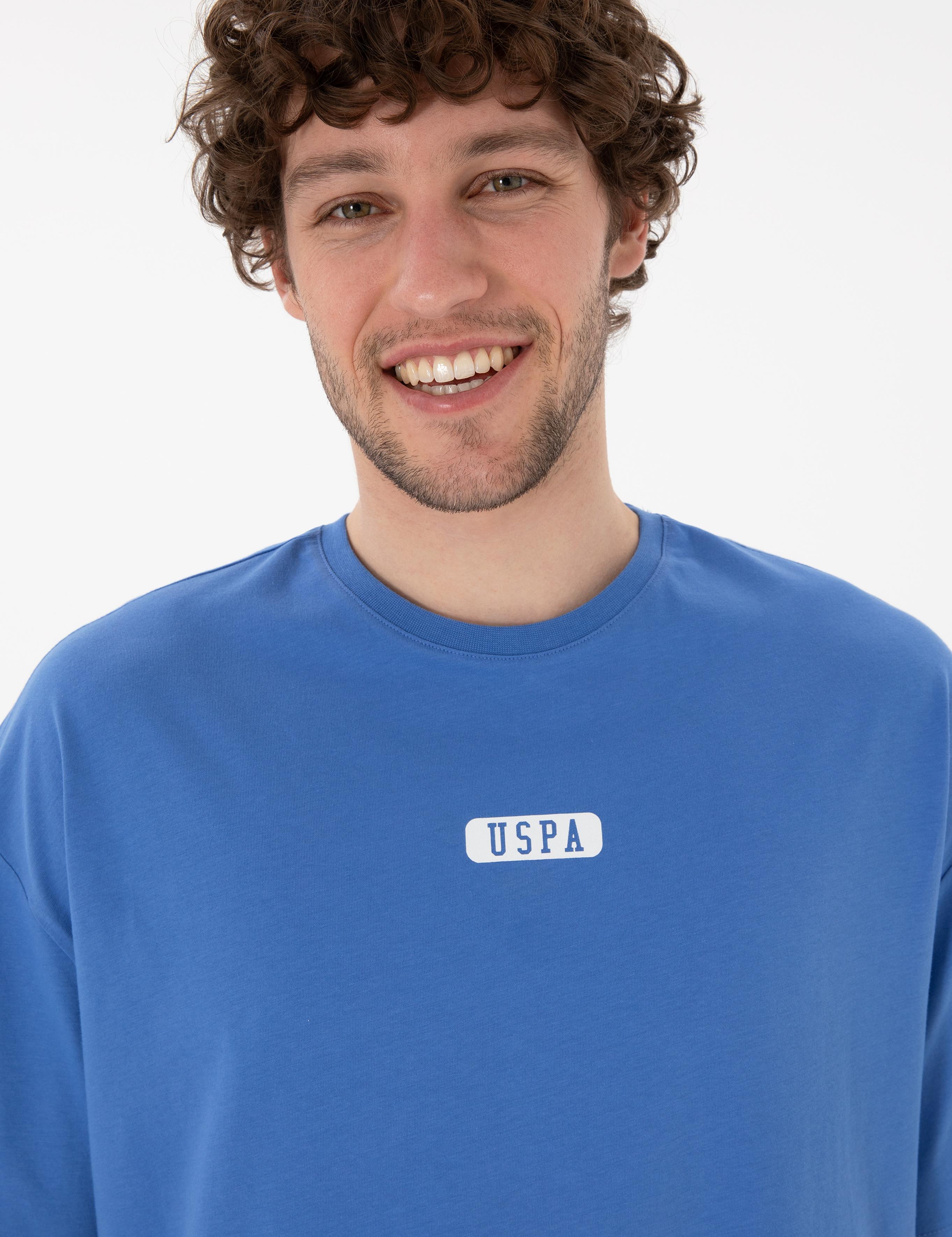 تی شرت یقه گرد آستین کوتاه Oversize یقه گرد مردانه یو اس پولو | U.S. Polo Assn. - تصویر 3