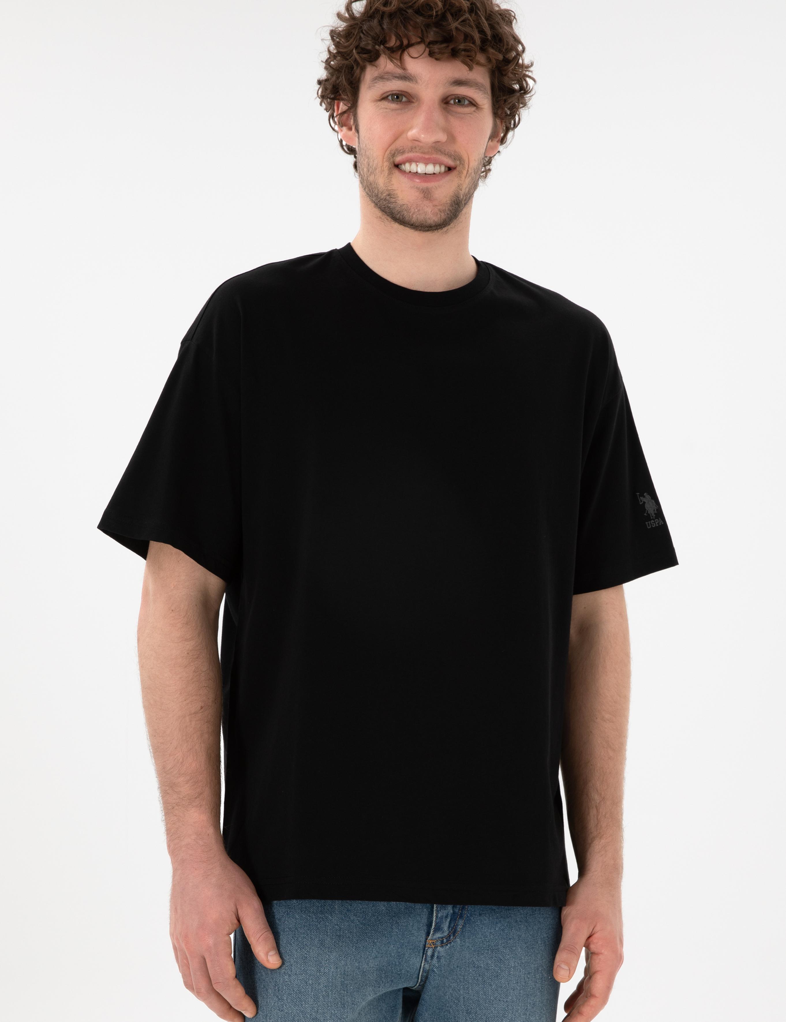 تی شرت یقه گرد آستین کوتاه Oversize یقه گرد مردانه یو اس پولو | U.S. Polo Assn. - تصویر 2