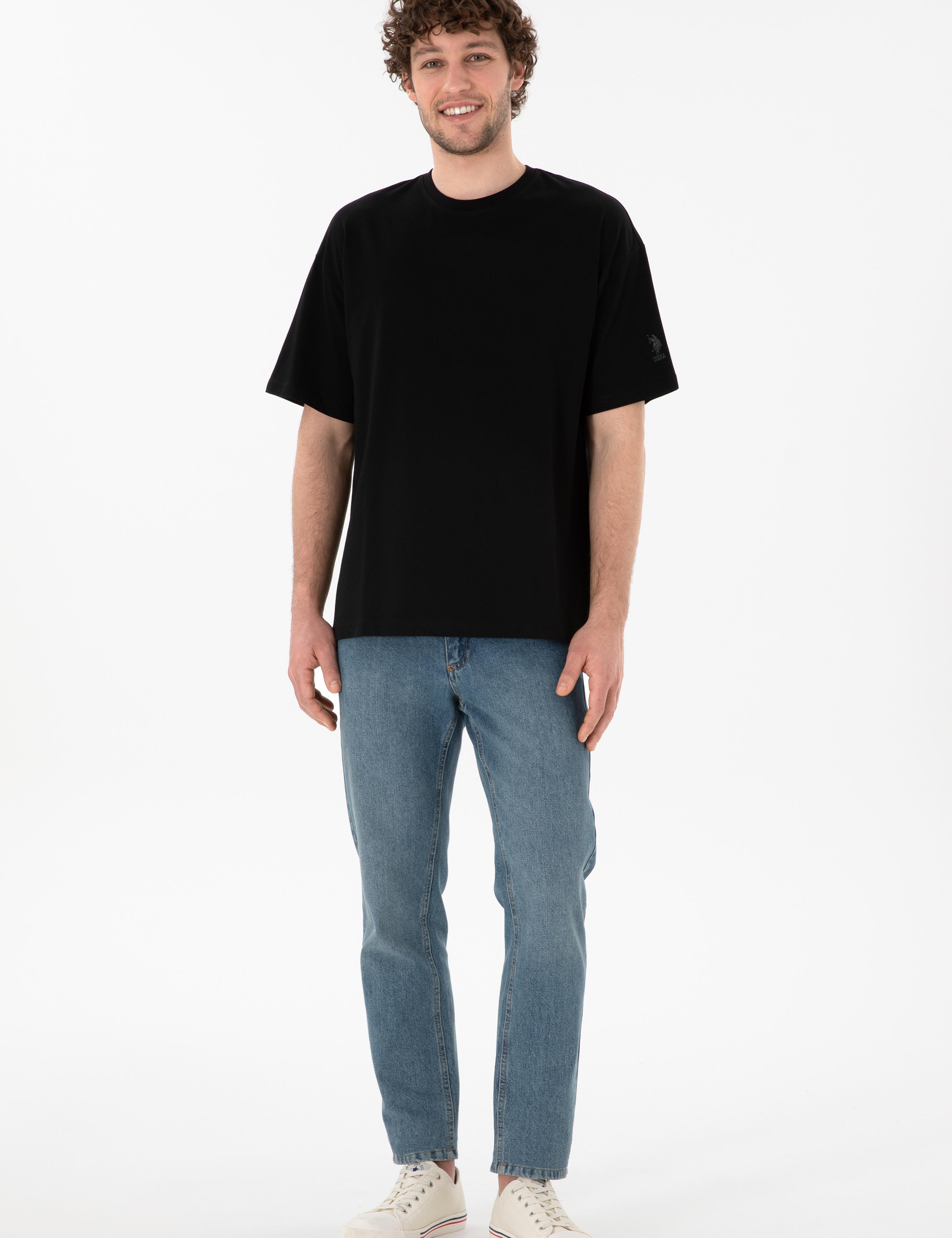 تی شرت یقه گرد آستین کوتاه Oversize یقه گرد مردانه یو اس پولو | U.S. Polo Assn. - تصویر 5