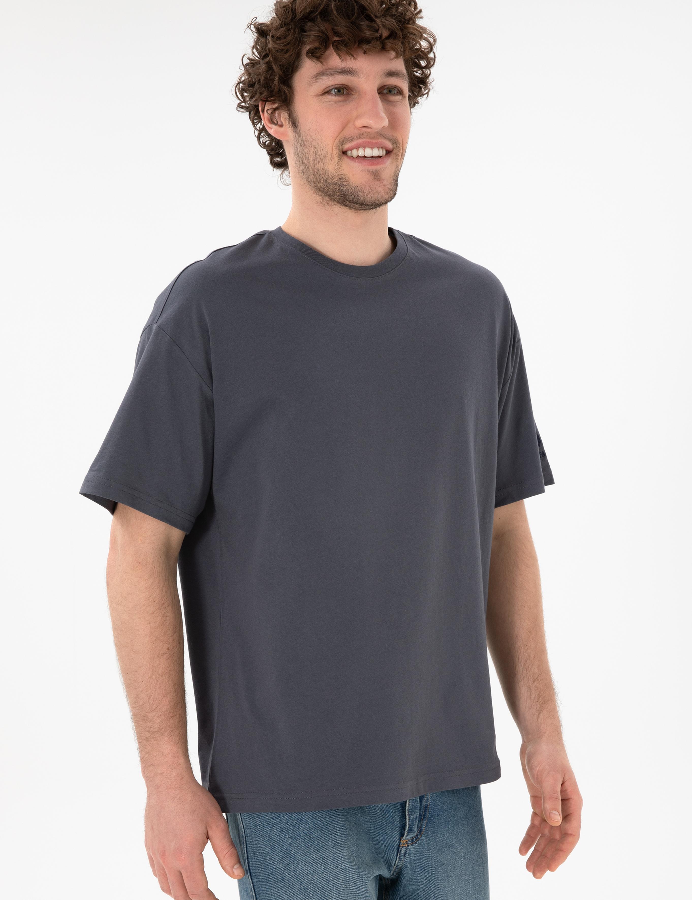 تی شرت یقه گرد آستین کوتاه Oversize یقه گرد مردانه یو اس پولو | U.S. Polo Assn. - تصویر 2