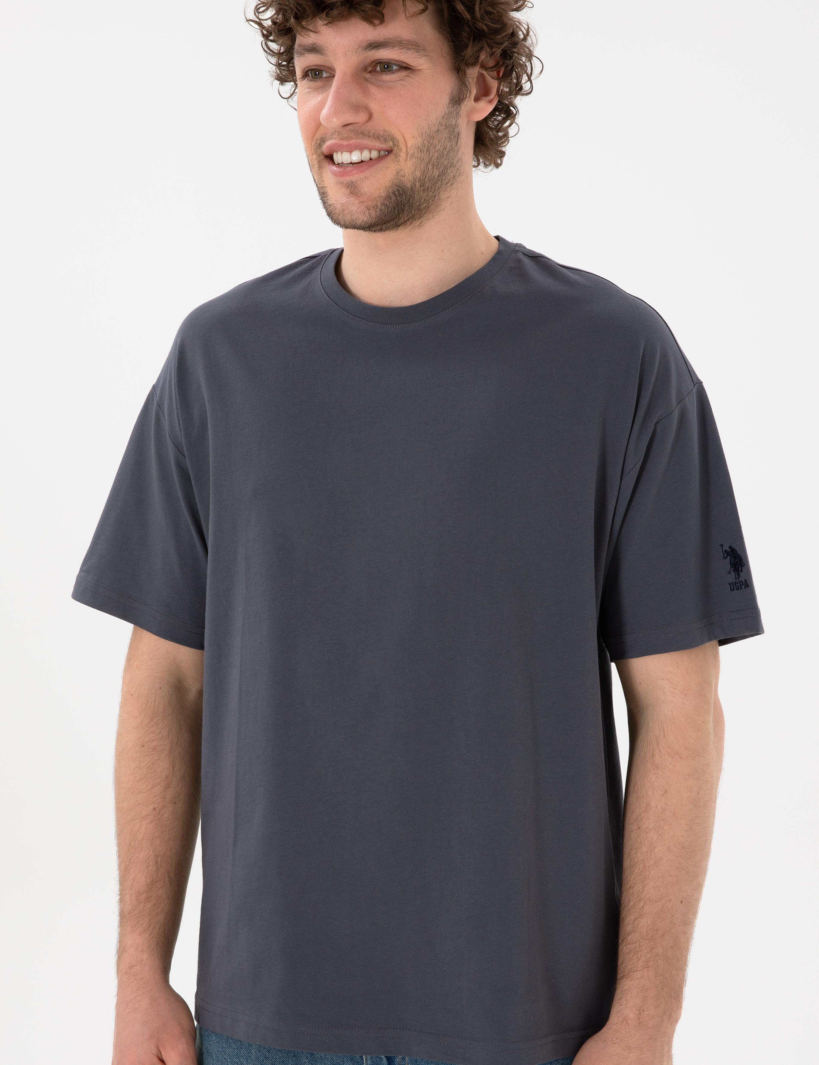 تی شرت یقه گرد آستین کوتاه Oversize یقه گرد مردانه یو اس پولو | U.S. Polo Assn. - تصویر 4