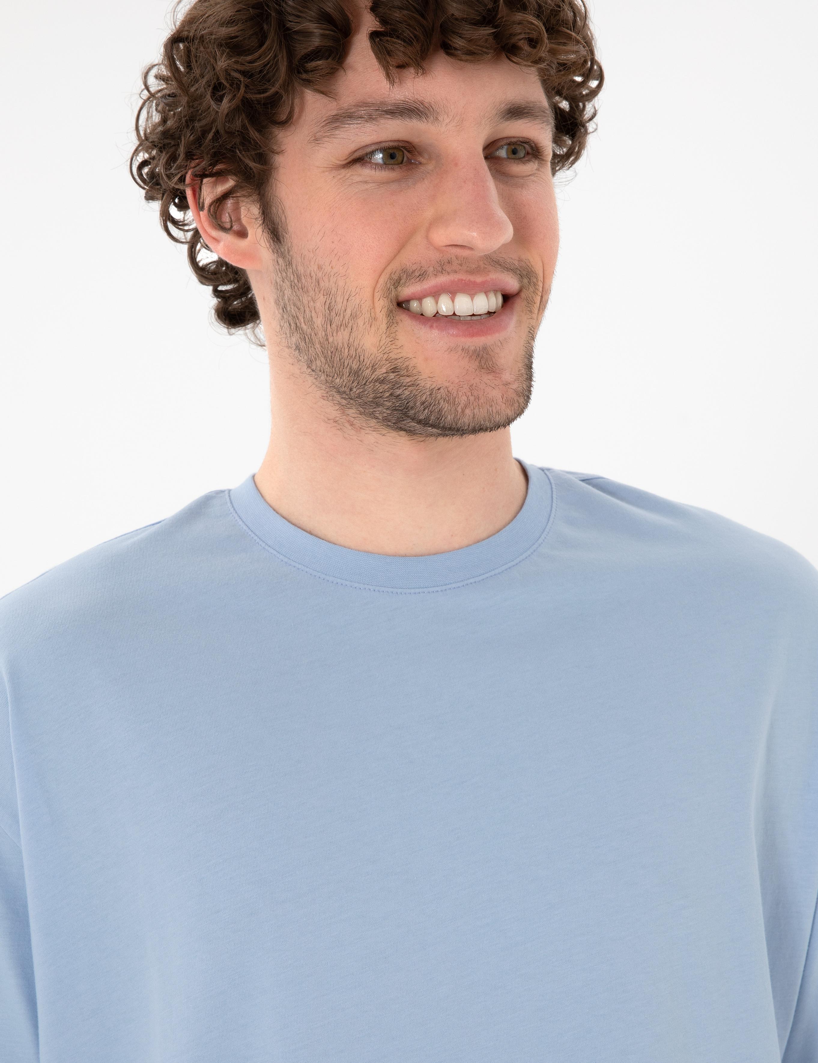 تی شرت یقه گرد آستین کوتاه Oversize یقه گرد مردانه یو اس پولو | U.S. Polo Assn. - تصویر 3