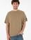 Erkek Oversize Fit Bisiklet Yaka Haki Tişört