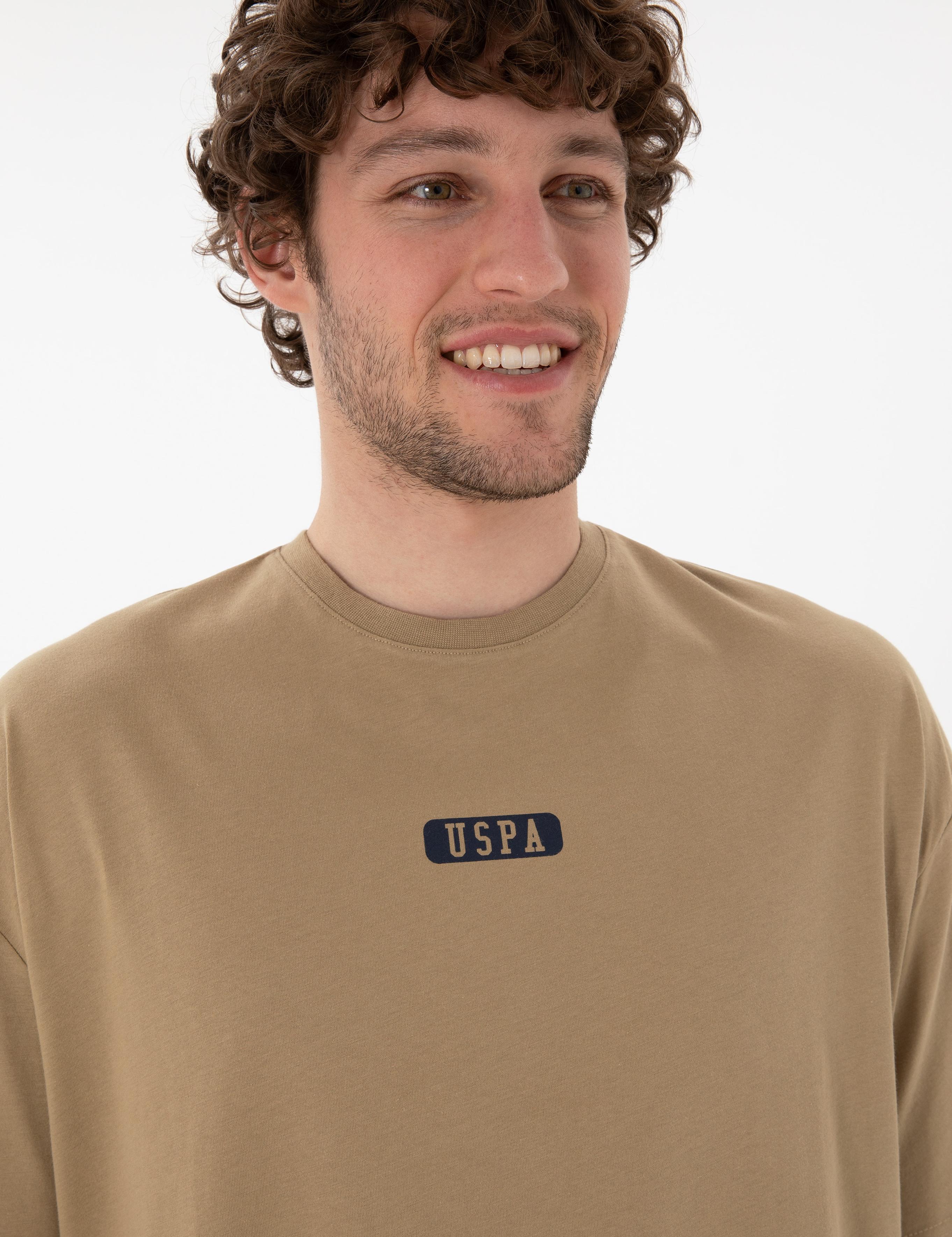 تی شرت یقه گرد آستین کوتاه Oversize یقه گرد مردانه یو اس پولو | U.S. Polo Assn. - تصویر 3