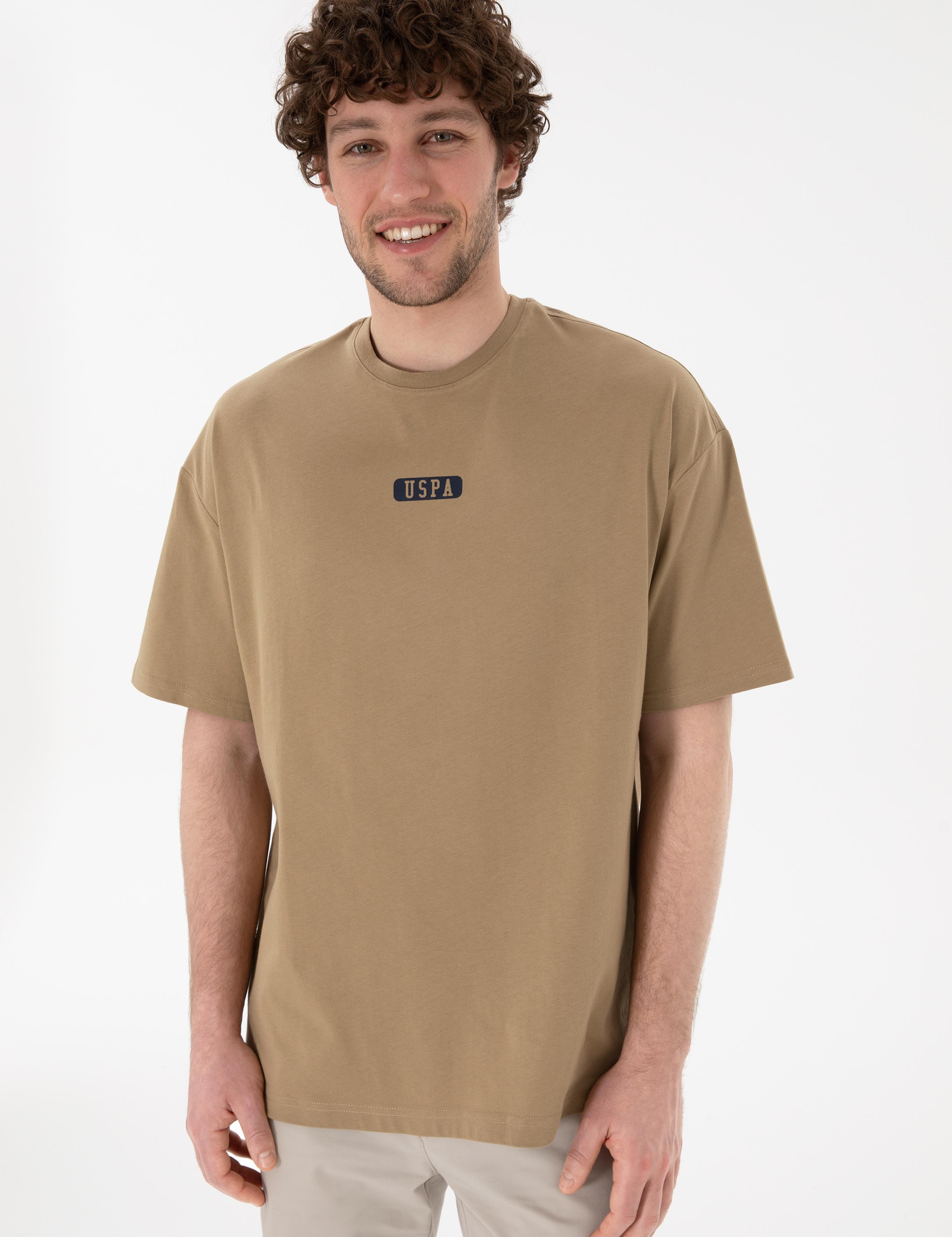تی شرت یقه گرد آستین کوتاه Oversize یقه گرد مردانه یو اس پولو | U.S. Polo Assn. - تصویر 2