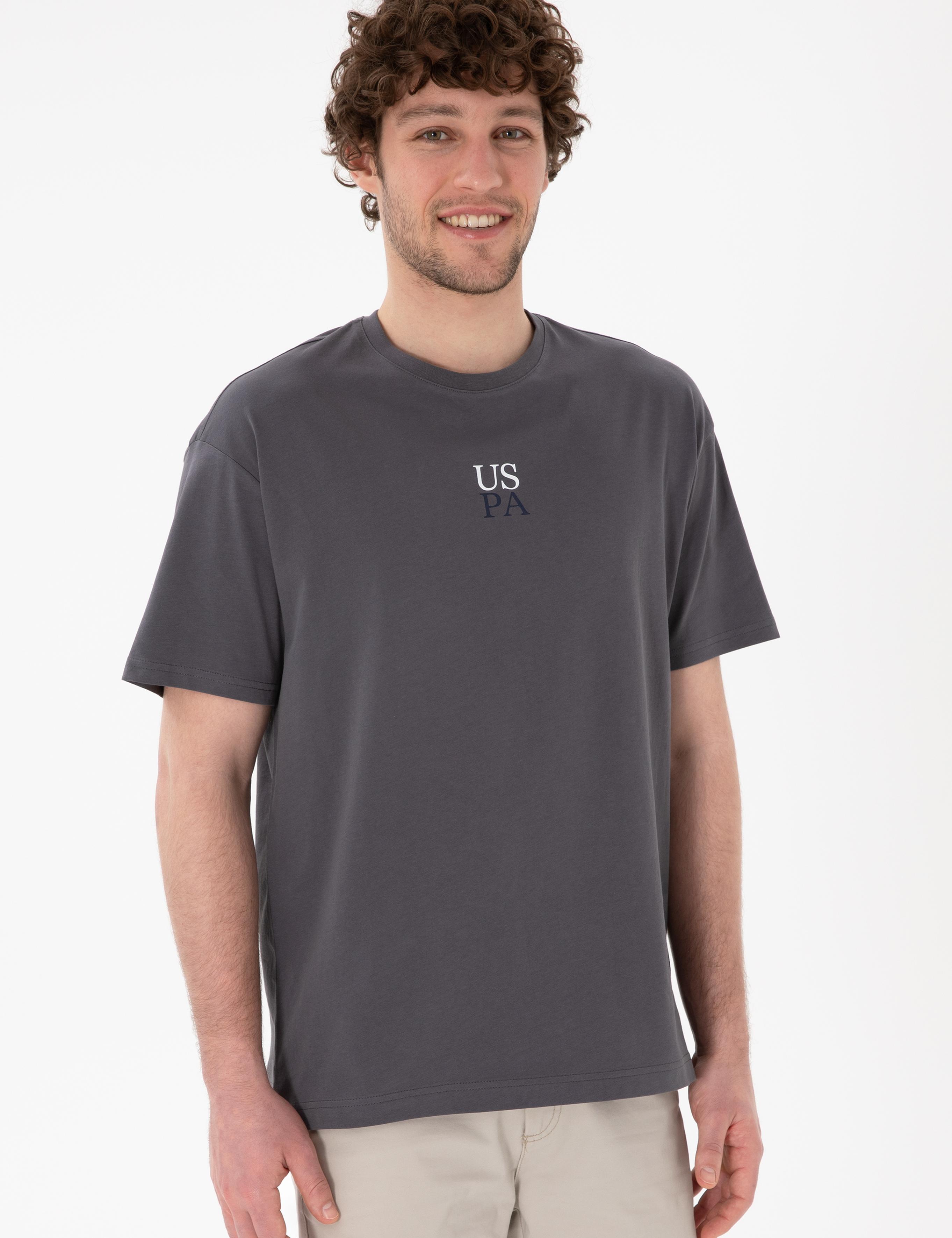 تی شرت یقه گرد آستین کوتاه ریلکس یقه گرد مردانه یو اس پولو | U.S. Polo Assn. - تصویر 2