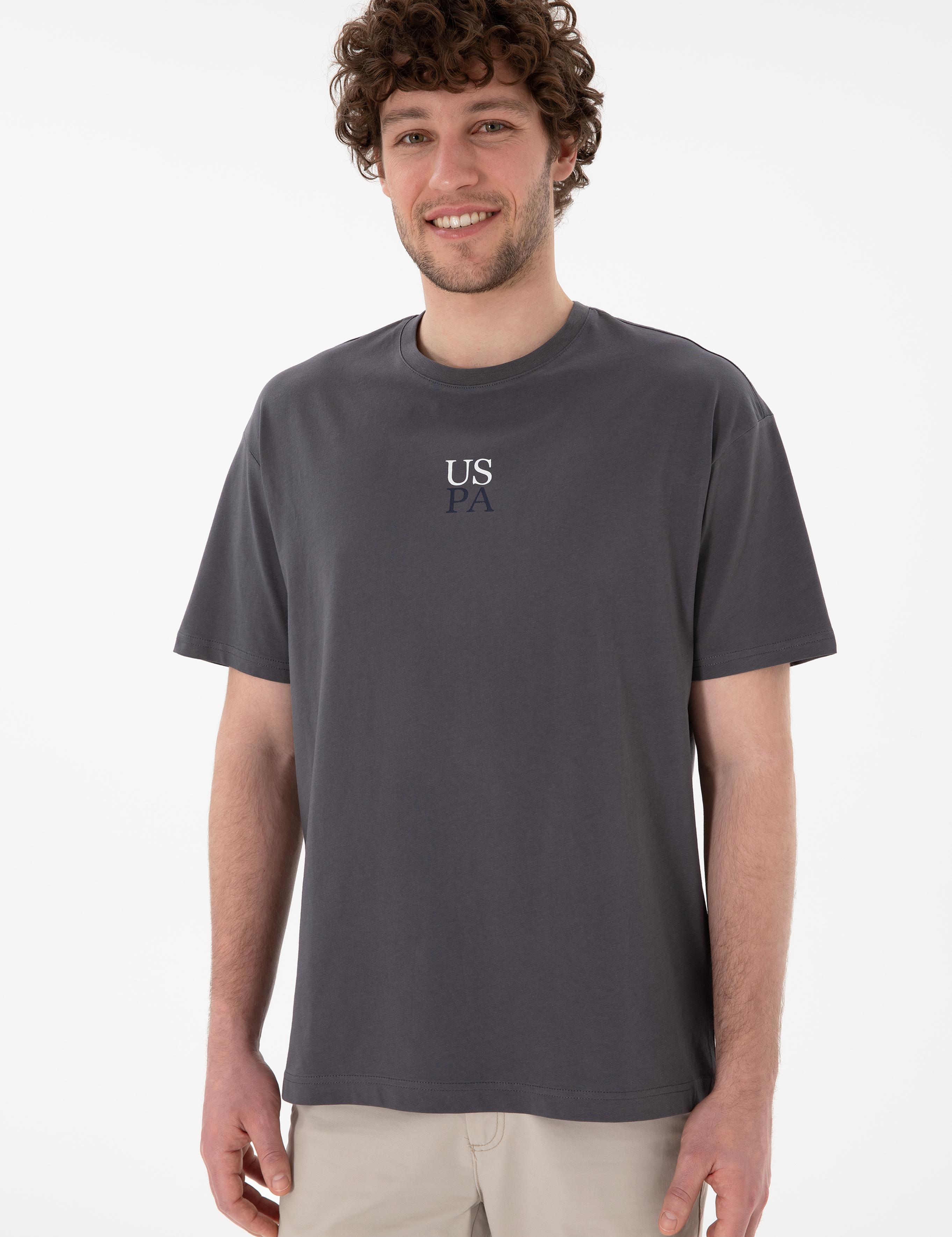 تی شرت یقه گرد آستین کوتاه ریلکس یقه گرد مردانه یو اس پولو | U.S. Polo Assn. - تصویر 4