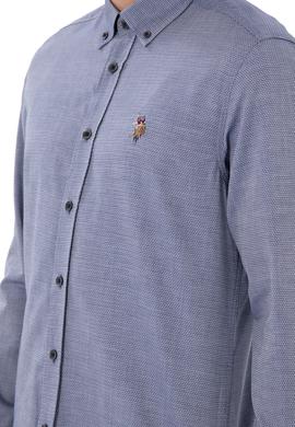 Erkek Lacivert Uzun Kollu Basic Gömlek - 50297913017