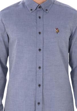 Erkek Lacivert Uzun Kollu Basic Gömlek - 50297913017