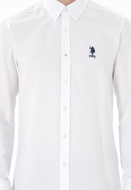 Erkek Beyaz Uzun Kollu Basic Gömlek - 50298009006