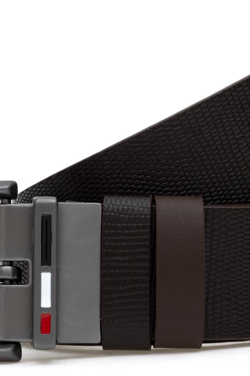 Erkek Kahverengi Çift Taraflı Kemer