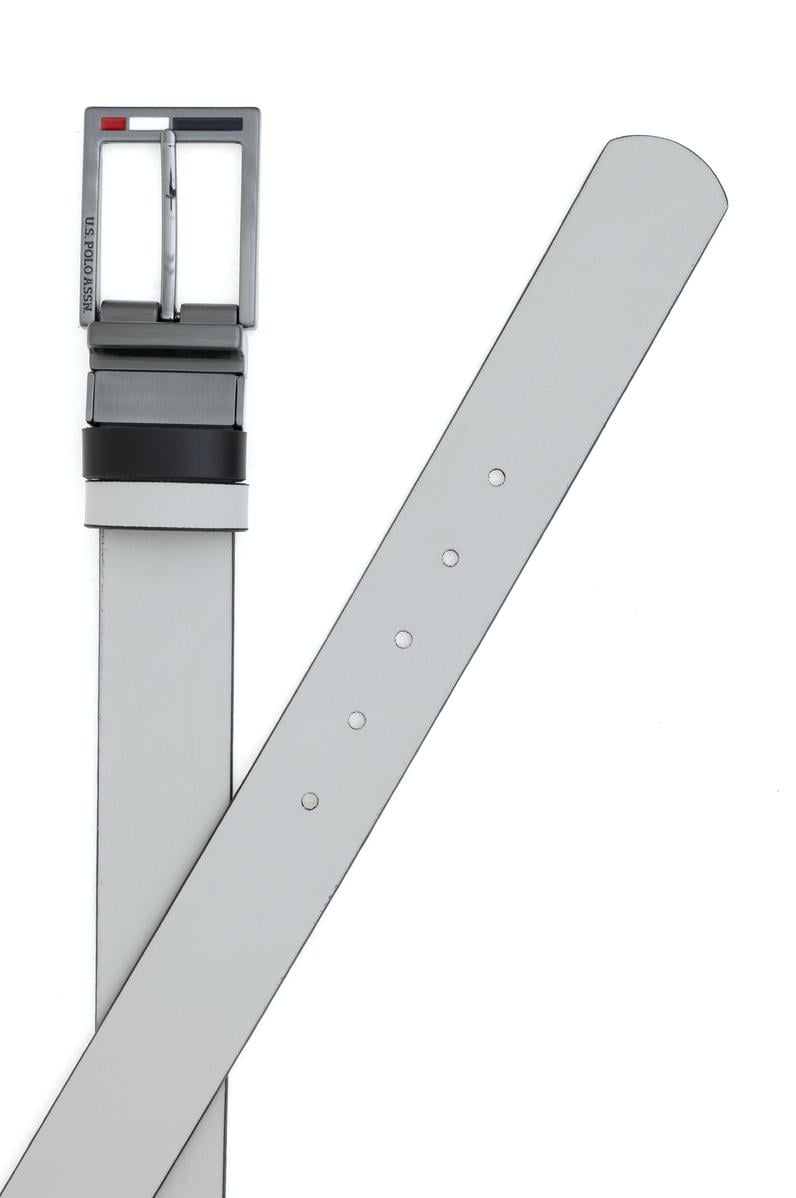 Erkek Siyah Çift Taraflı Kemer