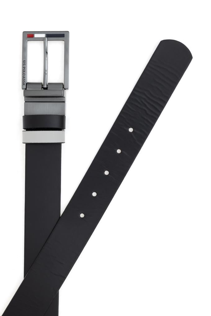 Erkek Siyah Çift Taraflı Kemer