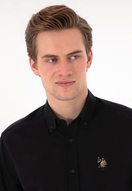 Erkek Siyah Uzun Kollu Basic Gömlek - 50298000030