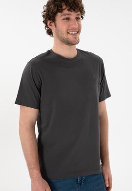 Erkek Antrasit Basic Tişört - 50294224053