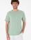 Erkek Regular Fit Bisiklet Yaka Su Yeşili Basic Tişört