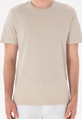 Erkek Regular Fit Bisiklet Yaka Taş Basic Tişört - 50305928111