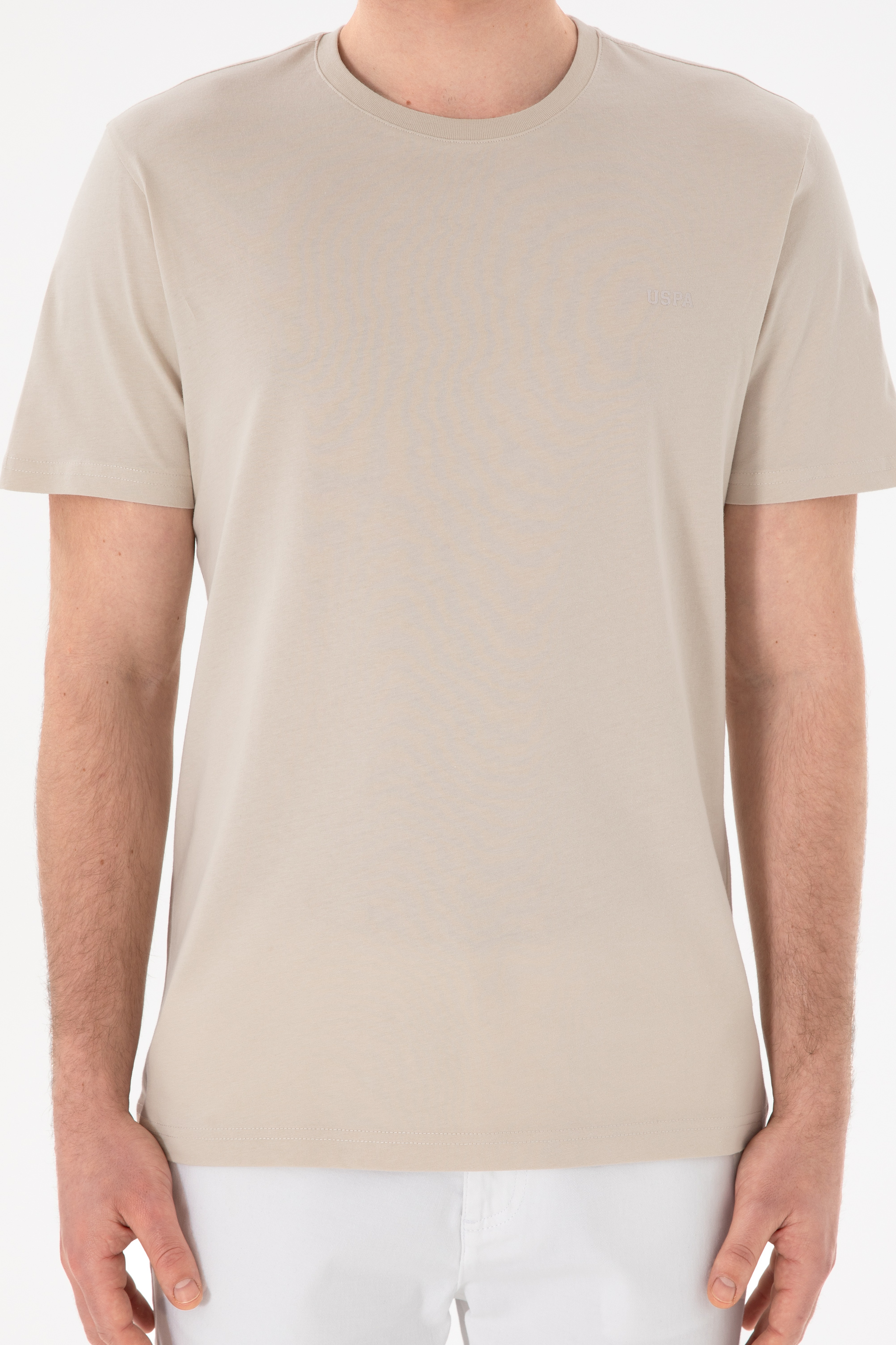 Erkek Regular Fit Bisiklet Yaka Taş Basic Tişört - Image 7