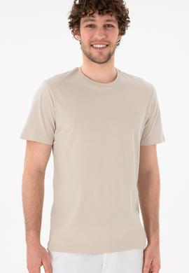 Erkek Regular Fit Bisiklet Yaka Taş Basic Tişört - 50305928111