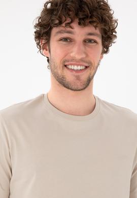 Erkek Regular Fit Bisiklet Yaka Taş Basic Tişört - 50305928111