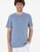 Erkek Regular Fit Bisiklet Yaka Mavi Basic Tişört