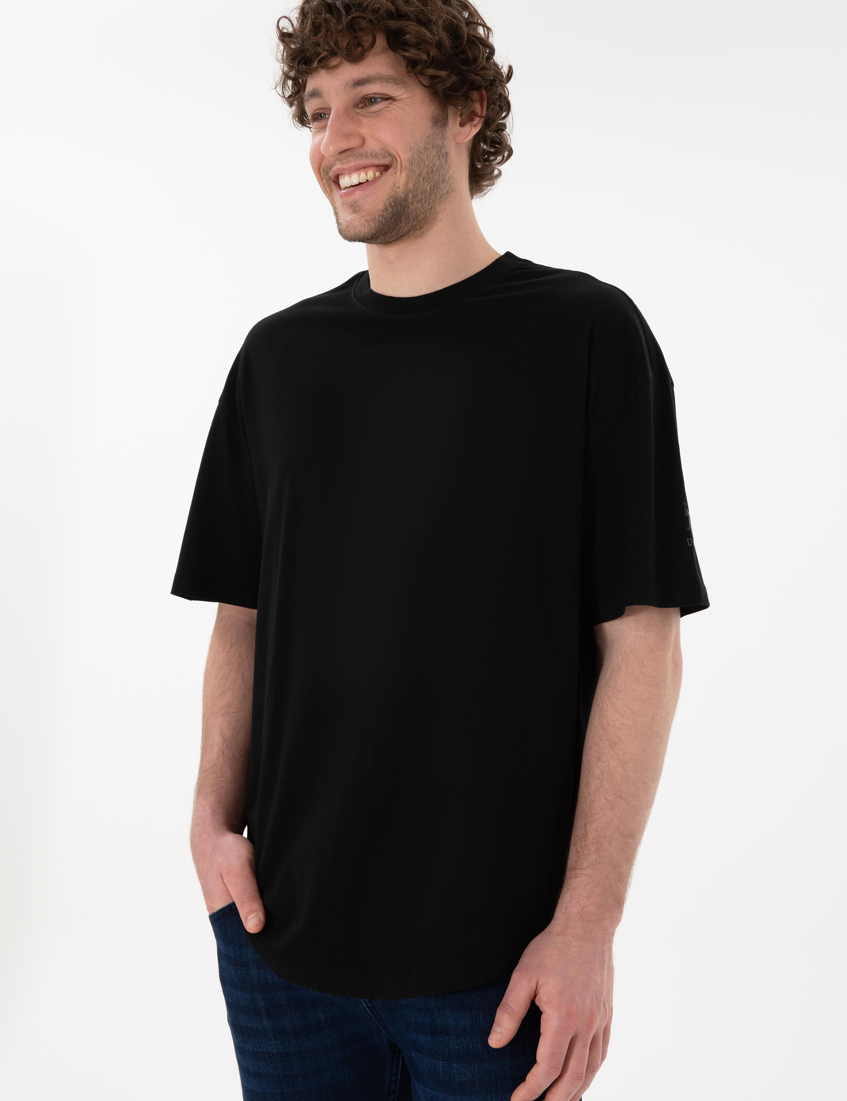 تی شرت یقه گرد آستین کوتاه LONG FIT یقه گرد مردانه یو اس پولو | U.S. Polo Assn. - تصویر 4