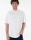 Erkek Long Fit Bisiklet Yaka Beyaz Basic Tişört