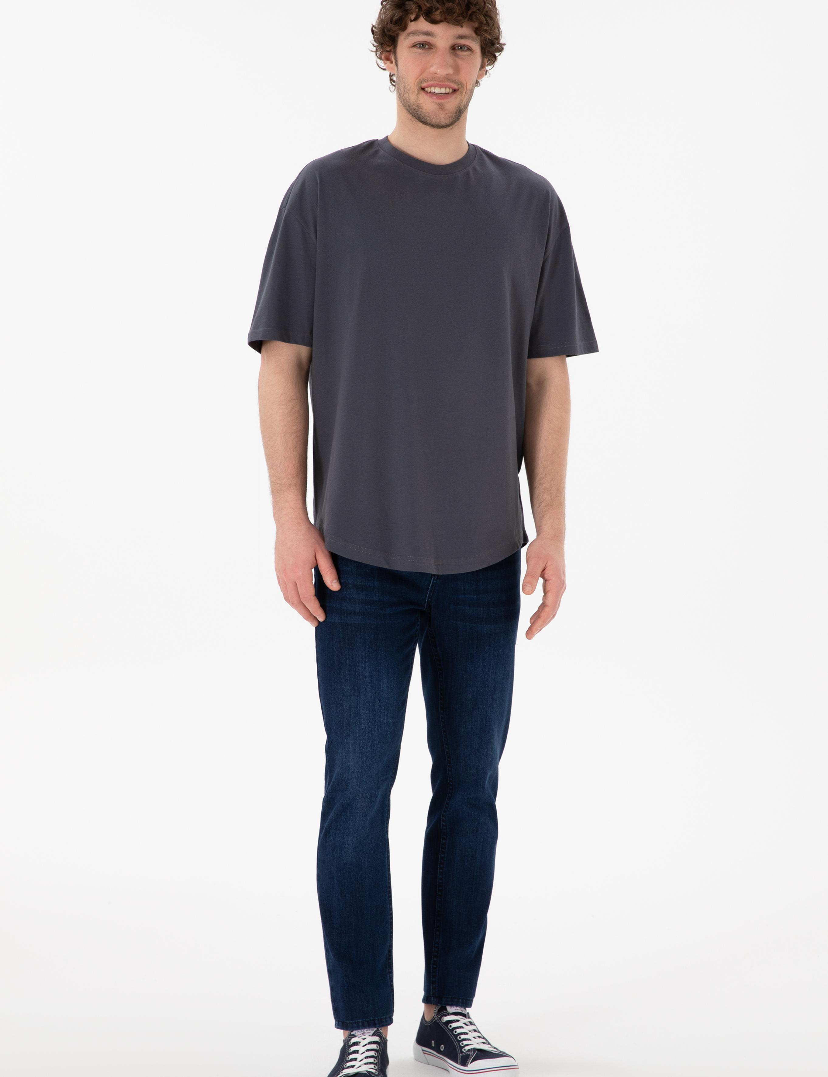 تی شرت یقه گرد آستین کوتاه LONG FIT یقه گرد مردانه یو اس پولو | U.S. Polo Assn. - تصویر 5
