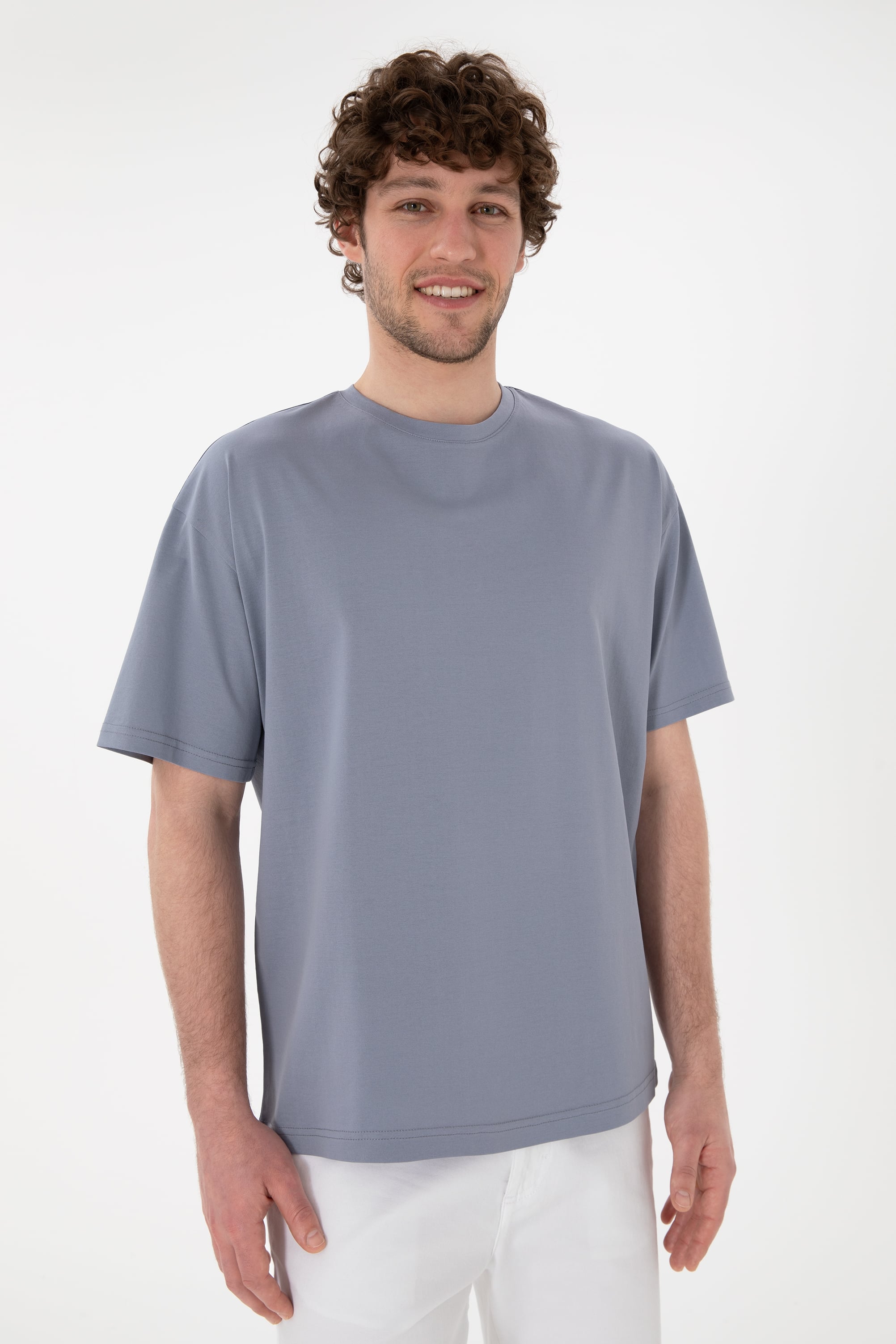 تی شرت یقه گرد آستین کوتاه ریلکس یقه گرد مردانه یو اس پولو | U.S. Polo Assn. - تصویر 4