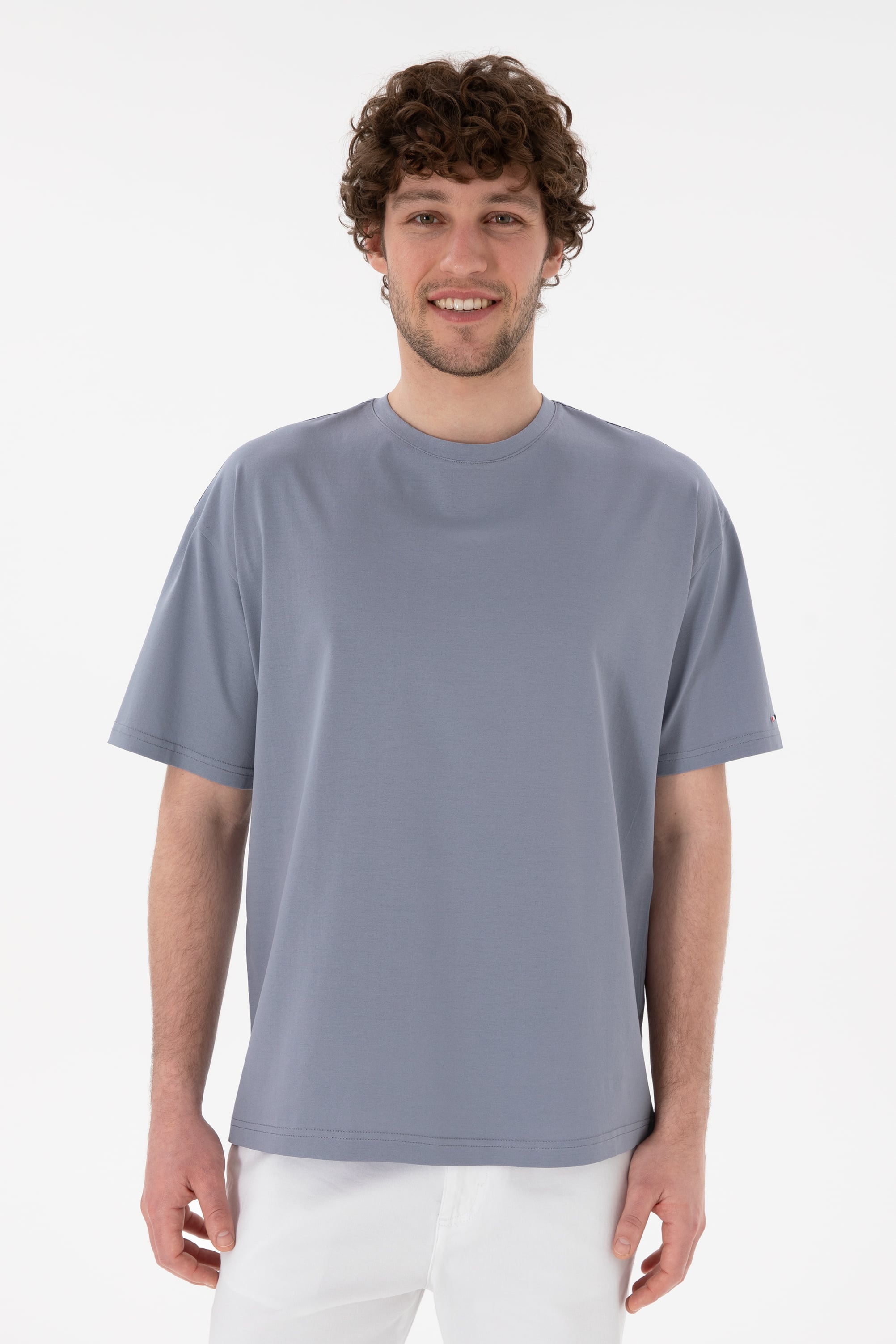 تی شرت یقه گرد آستین کوتاه ریلکس یقه گرد مردانه یو اس پولو | U.S. Polo Assn. - تصویر 2