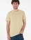 Erkek Regular Fit Bisiklet Yaka Açık Haki Basic Tişört
