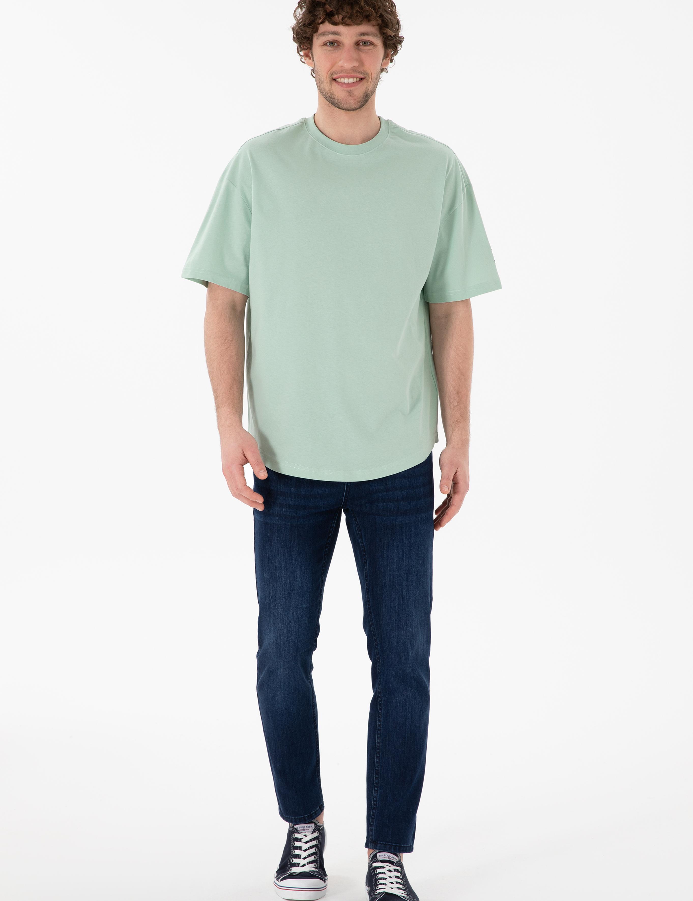 تی شرت یقه گرد آستین کوتاه LONG FIT یقه گرد مردانه یو اس پولو | U.S. Polo Assn. - تصویر 5