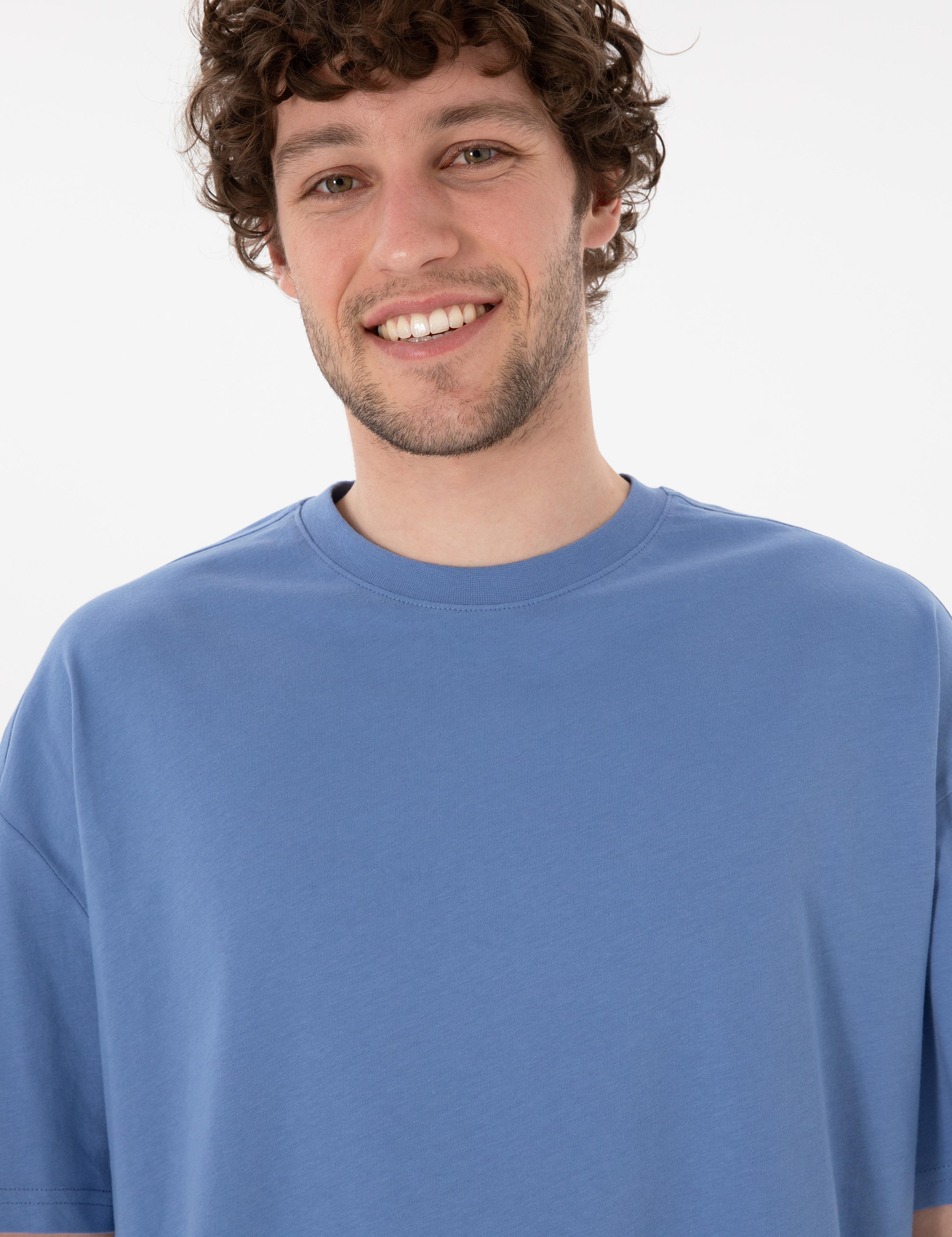 تی شرت یقه گرد آستین کوتاه LONG FIT یقه گرد مردانه یو اس پولو | U.S. Polo Assn. - تصویر 3