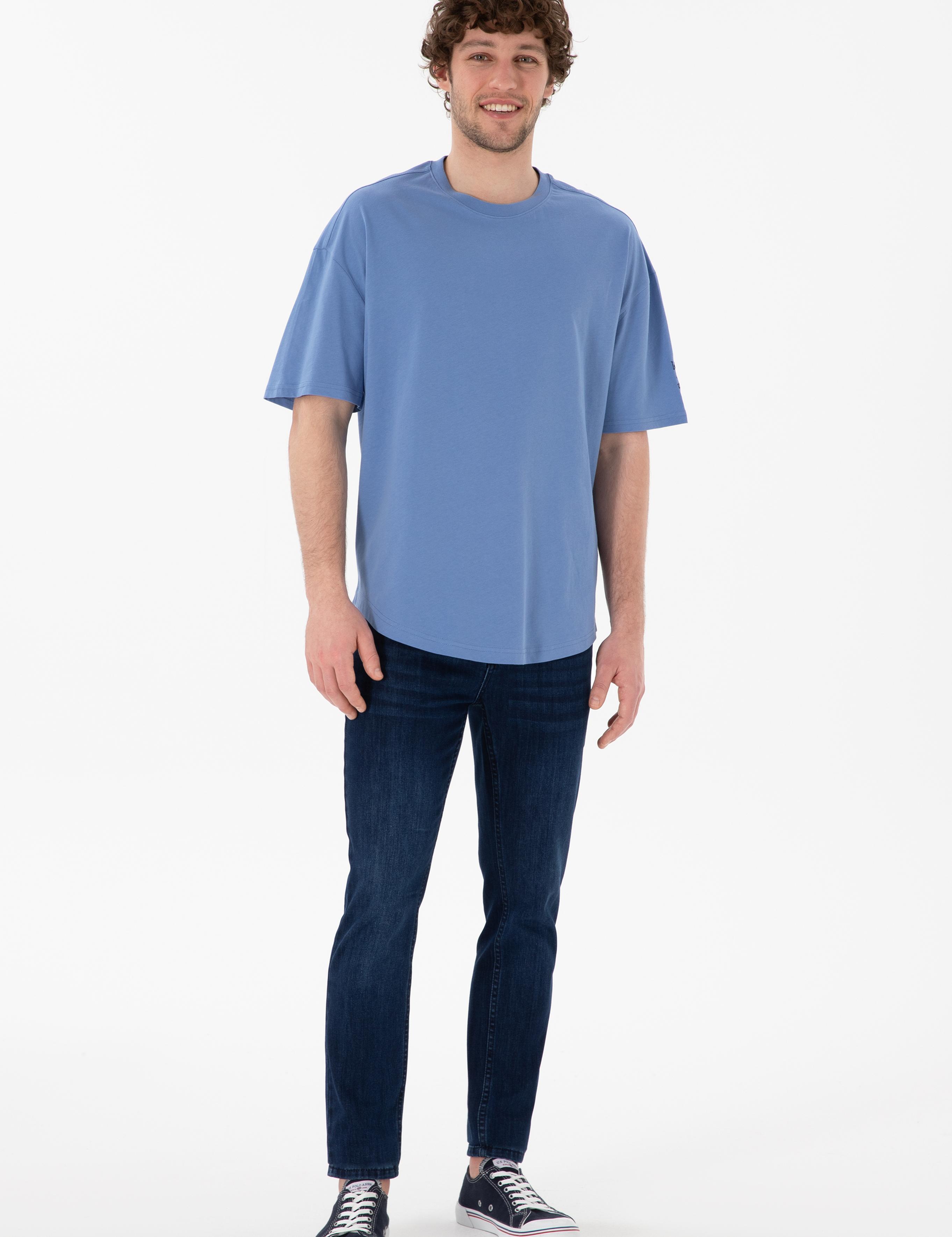 تی شرت یقه گرد آستین کوتاه LONG FIT یقه گرد مردانه یو اس پولو | U.S. Polo Assn. - تصویر 5