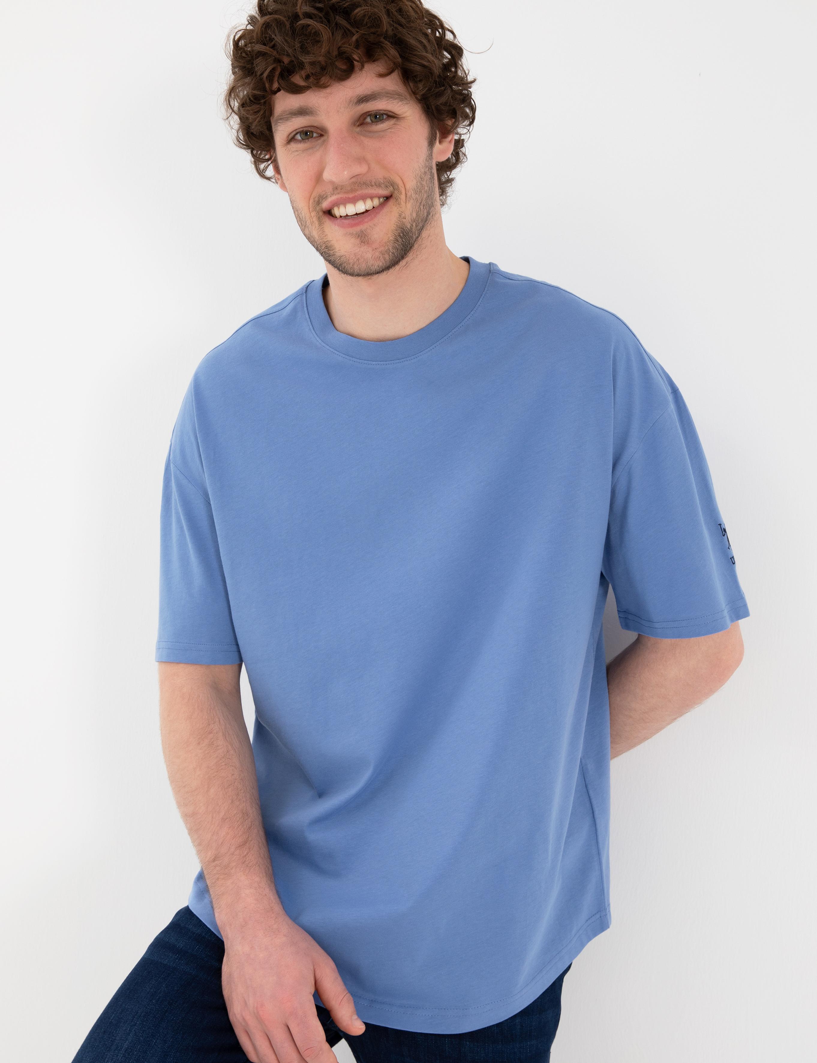 تی شرت یقه گرد آستین کوتاه LONG FIT یقه گرد مردانه یو اس پولو | U.S. Polo Assn. - تصویر 2