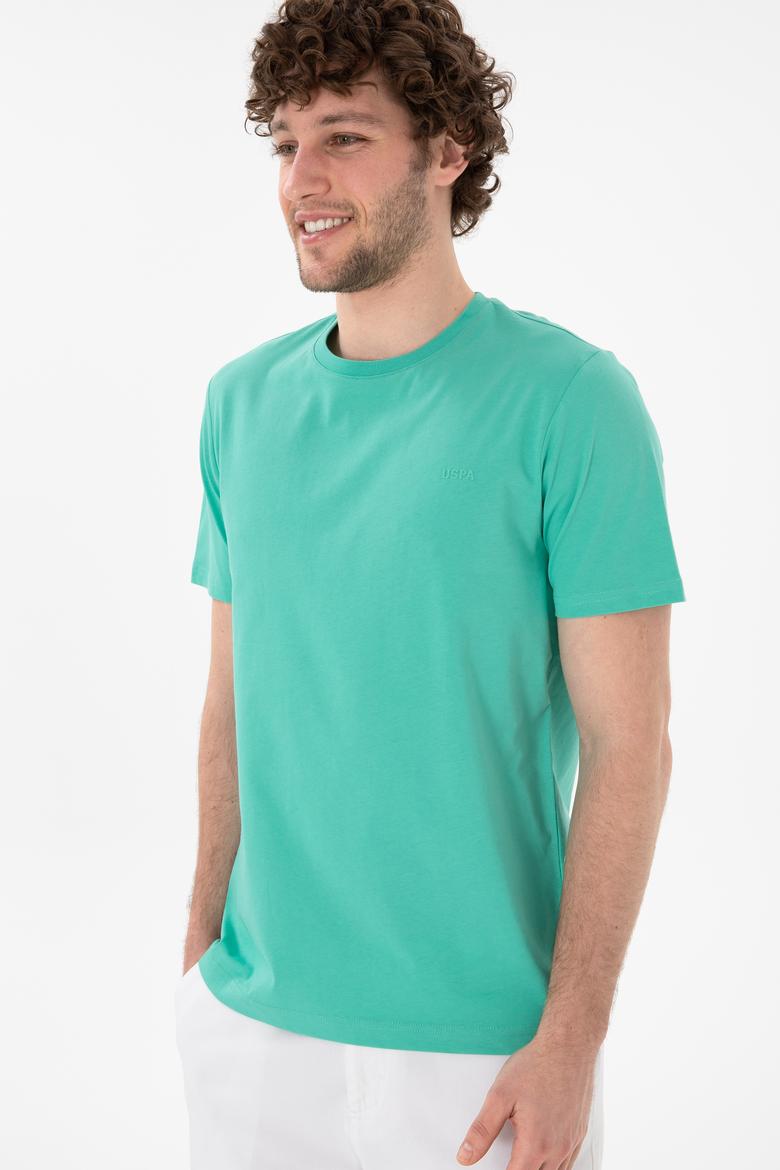 Erkek Regular Fit Bisiklet Yaka Mint Basic Tişört - 50305928183