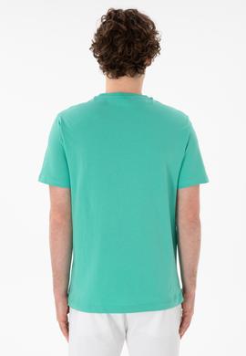 Erkek Regular Fit Bisiklet Yaka Mint Basic Tişört - 50305928183