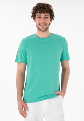 Erkek Regular Fit Bisiklet Yaka Mint Basic Tişört - 50305928183